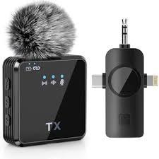 F11 Wireless Lapel Mic with ANC & Echo Mode | Type-C & iOS Supported Collar Mic + Wind Muff