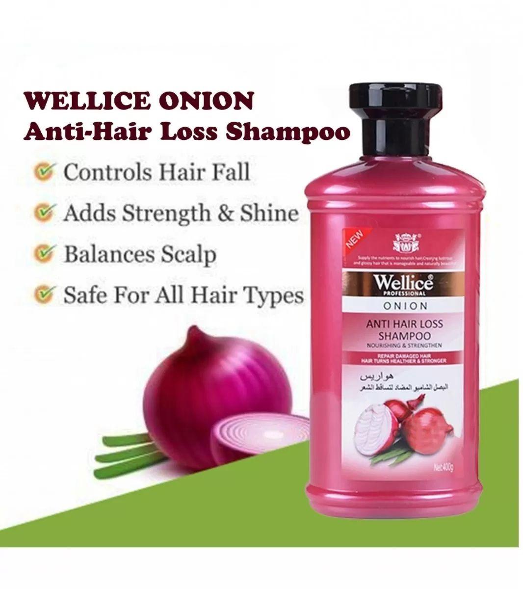Original Wellice Onion Anti Hair Loss Shampoo 400ml - Price & Benefits