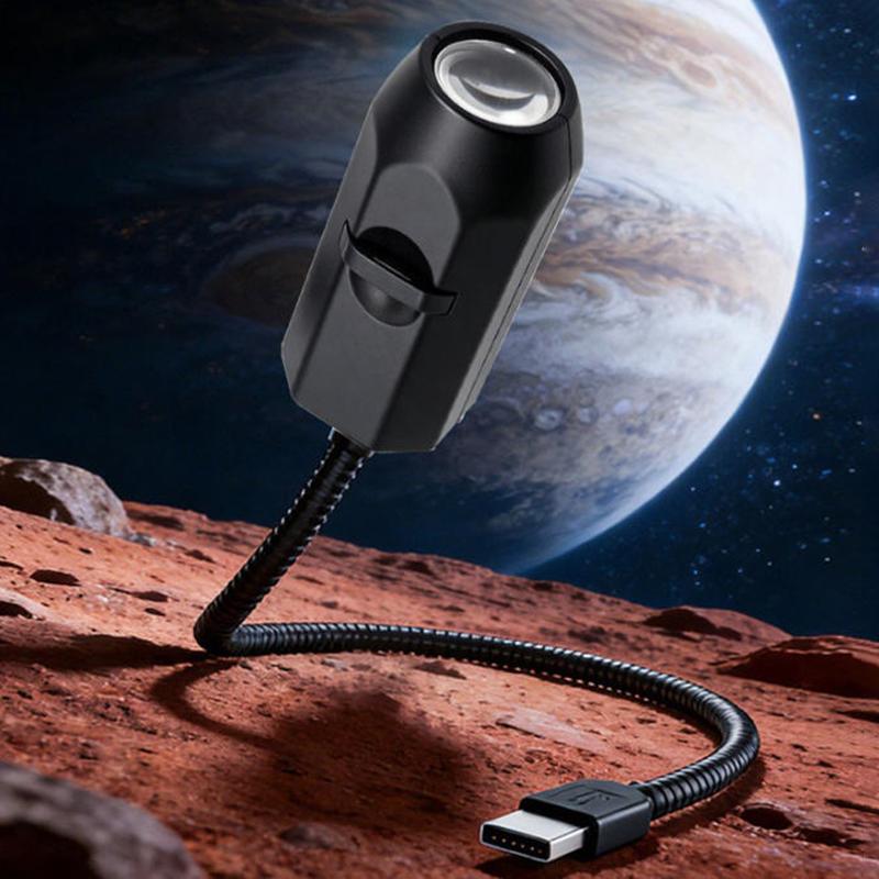 USB Ceiling Moon Earth Projection Lamp – 6 Lenses Starry Sky Atmosphere Light for Bedroom Decor