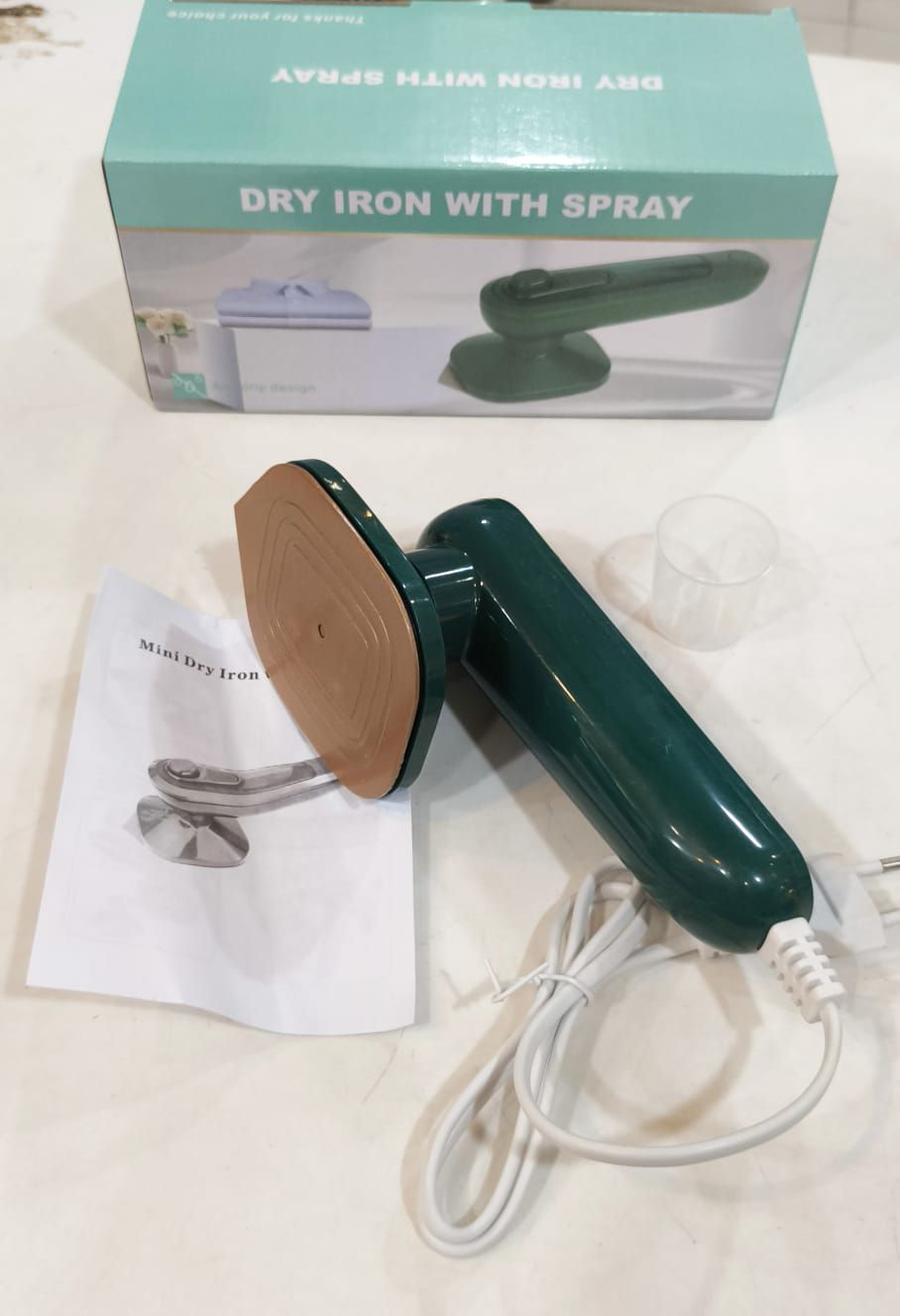 Mini Electric Portable Iron – Handheld Wet & Dry Travel Garment Steamer & Clothes Wrinkle Remover