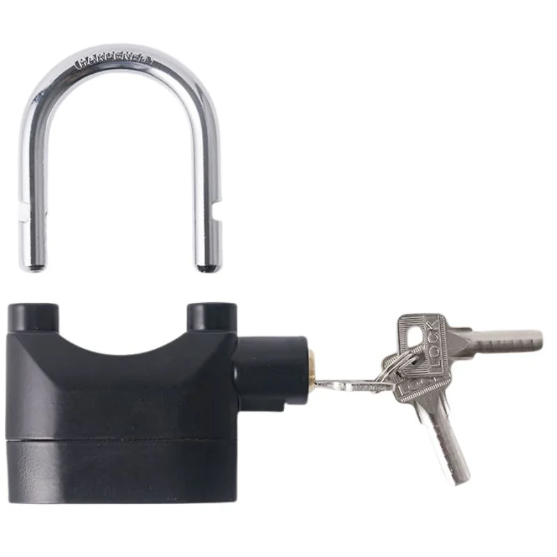 High-Security Gembok Alarm Lock – 110dB Waterproof Siren Padlock for Bike, Scooter & Door Protection