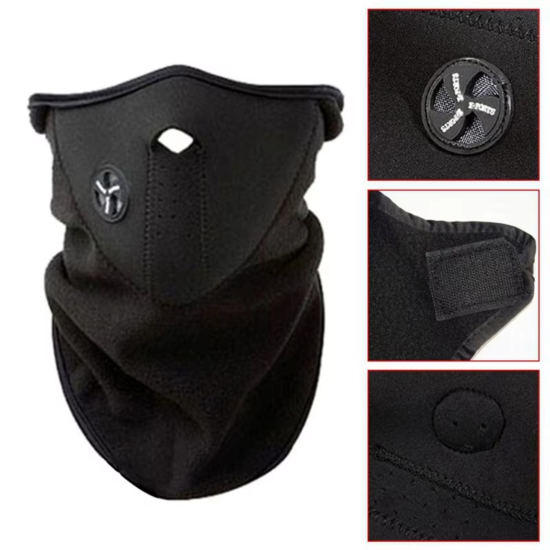 Half Face Bike Mask – Windproof & Dustproof Thermal Cycling Face Shield for Biker & Rider Protection