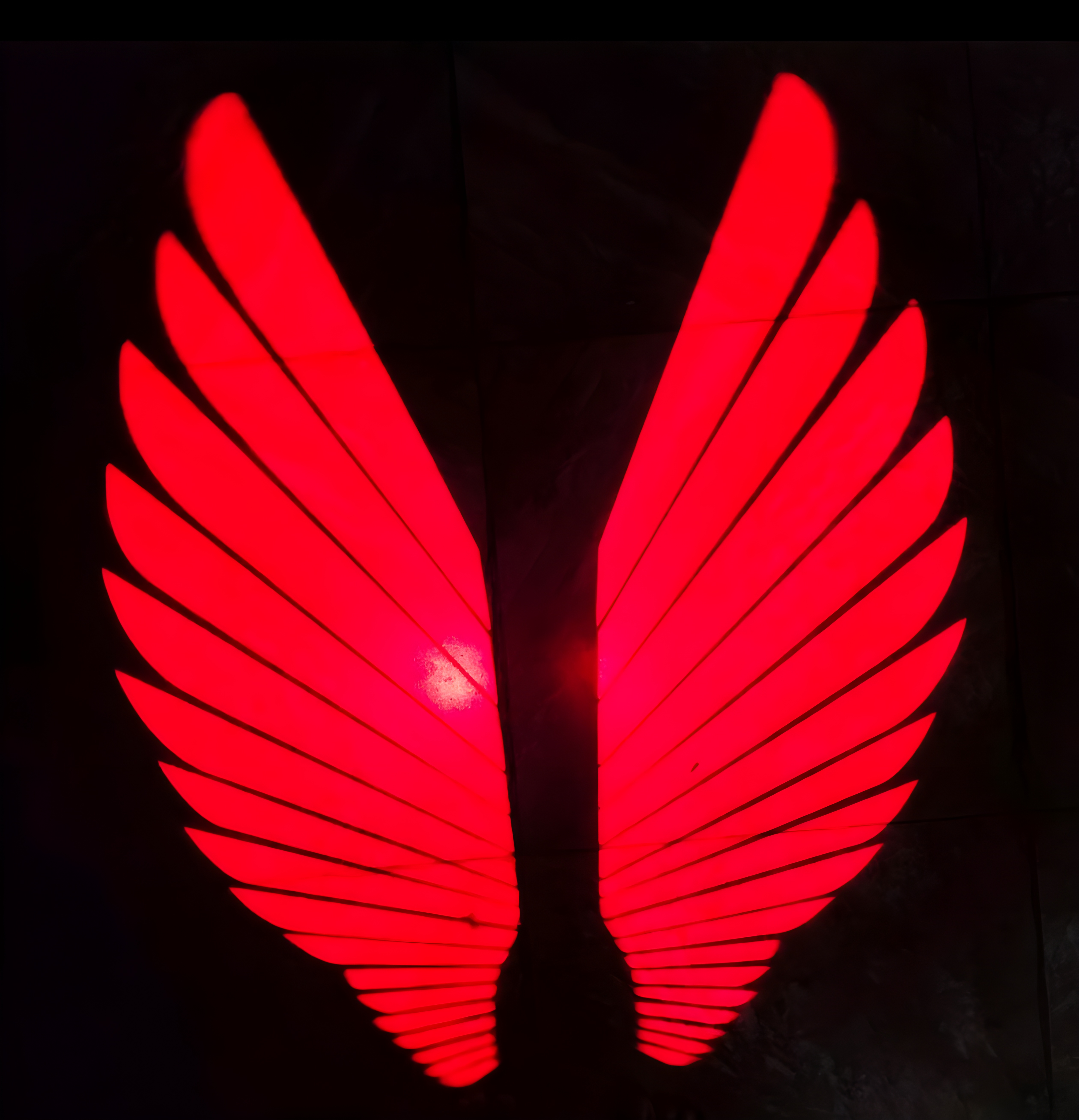 Angel Wings LED Light for Motorcycles & Bikes – Blue Carpet Projection Underglow Light