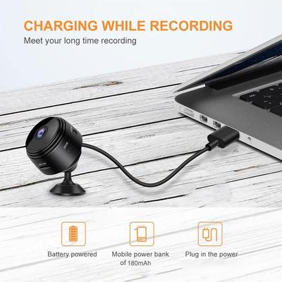 Black Compact Camera 180mAh ABS Plastic