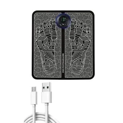 Rechargeable Black Silicone Foot Massager with USB Cable