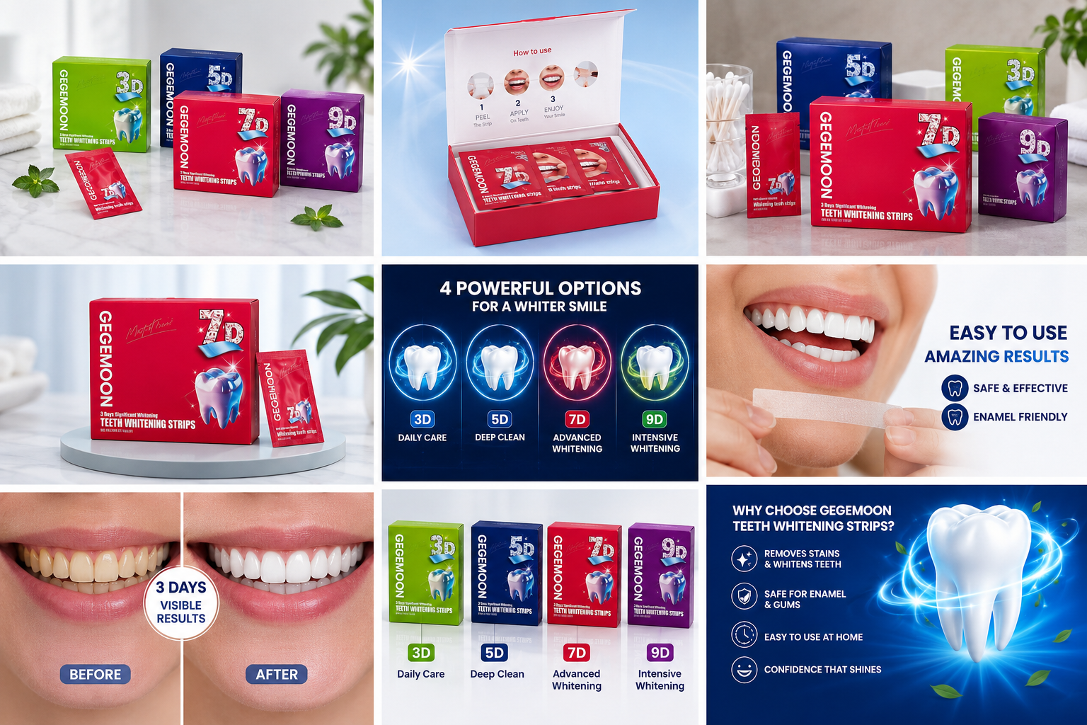 Magic Teeth Whitening Strips – Enamel Safe & Fast Results