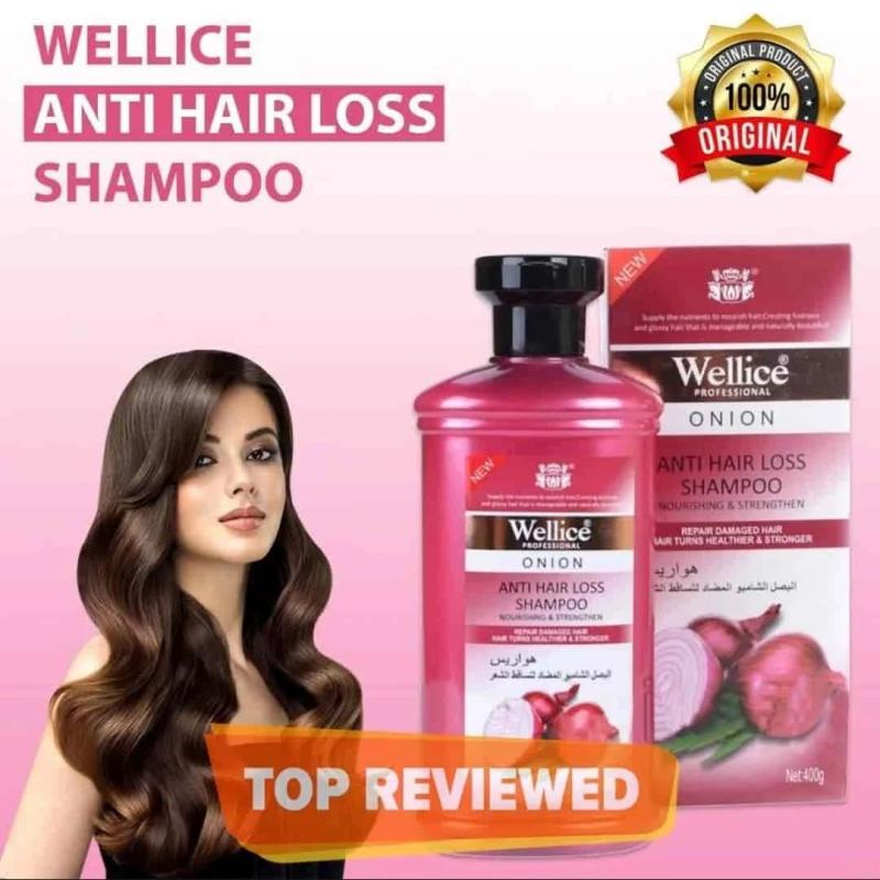 Original Wellice Onion Anti Hair Loss Shampoo 400ml - Price & Benefits
